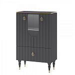 Витрина низкая двухдверная с ящиком Expanses of Beauty Graphite варинант исполнения - 1 | Loft Concept в Краснодаре