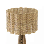 Торшер с плетеным абажуром на основании в виде треноги Lamp with Wicker Lampshade варинант исполнения - 2 | Loft Concept в Краснодаре