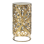 Столик приставной с цветочной резной фактурой Madagascar варинант исполнения - 1 | Loft Concept в Краснодаре