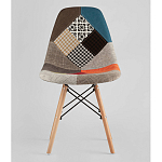 Пластиковый стул на ножках из массива бука Eames Пэчворк варинант исполнения - 4 | Loft Concept в Краснодаре