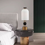 Настольная лампа в виде фонаря с белым фактурным абажуром Echoes of Light варинант исполнения - 7 | Loft Concept в Краснодаре