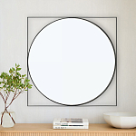 Зеркало в черной металлической раме Urban Style Mirror варинант исполнения - 3 | Loft Concept в Краснодаре