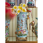 Ваза с птичкой из фарфора с бронзовыми элементами Garden of Eden варинант исполнения - 7 | Loft Concept в Краснодаре