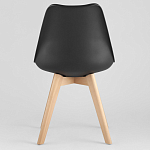 Стул с основой из пластика и мягким сиденьем Arvika Black варинант исполнения - 4 | Loft Concept в Краснодаре