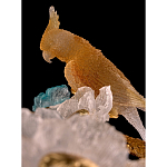 Люстра круглая на золотом каркасе с птичками и цветочным декором Miscellaneous herbs варинант исполнения - 3 | Loft Concept в Краснодаре