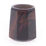 Подсвечник из натурального камня обсидиан со свечой Stone Candlestick варинант исполнения - 1 | Loft Concept в Краснодаре