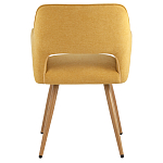 Стул в рогожке желтого цвета NEASAN STOOL варинант исполнения - 3 | Loft Concept в Краснодаре
