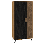 Шкаф двухдверный с 2-мя отделами с полками Stone Effect варинант исполнения - 1 | Loft Concept в Краснодаре