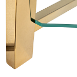 Стеллаж золото с прозрачными стеклянными полками Safekeeping варинант исполнения - 3 | Loft Concept в Краснодаре