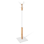 Вешалка с квадратным основанием и 4-мя белыми металлическими крючками Industrial Metal Rust варинант исполнения - 1 | Loft Concept в Краснодаре