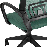 Офисное кресло с основанием из черного пластика Desk chairs Green варинант исполнения - 7 | Loft Concept в Краснодаре