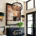 Люстра черная из эллиптических элементов Overlapping Orbits варинант исполнения - 2 | Loft Concept в Краснодаре