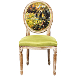 Стул из натурального бука с цветочным принтом Impressionism in Color варинант исполнения - 1 | Loft Concept в Краснодаре