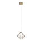 Подвесной светильник с плафоном из фактурного прозрачного стекла Light Ensemble варинант исполнения - 3 | Loft Concept в Краснодаре