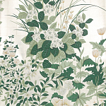 Обои ручная роспись Uki Hana Original Colourway on 12 Carat White Gold gilded paper варинант исполнения - 1 | Loft Concept в Краснодаре