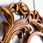 Зеркало настенное с рамой цвета античная бронза Classic Ornament Mirror варинант исполнения - 4 | Loft Concept в Краснодаре