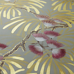 Обои ручная роспись Silk Tree Colourway SC-80 on Pale Grey dyed silk варинант исполнения - 2 | Loft Concept в Краснодаре