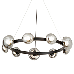 Светодиодная кольцевая люстра IONA Сhandelier black варинант исполнения - 1 | Loft Concept в Краснодаре