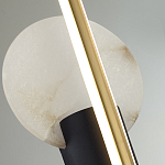 Бра с круглым плафоном из алебастра и бронзовой декоративной стрекозой 65 Alaris  варинант исполнения - 6 | Loft Concept в Краснодаре