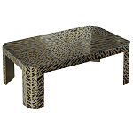 Дизайнерский кофейный стол с рисунком леопард Neytiri Beige Leopard варинант исполнения - 1 | Loft Concept в Краснодаре
