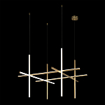 Люстра с 6-ю цилиндрическими плафонами на тонких тросах Trumpet tube варинант исполнения - 3 | Loft Concept в Краснодаре