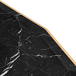 Консоль с чёрной столешницей и золотым фигурным основанием Cosmo варинант исполнения - 4 | Loft Concept в Краснодаре