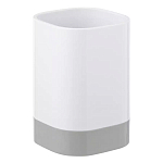 Стакан для зубных щеток бело-серого цвета Element of Purity варинант исполнения - 1 | Loft Concept в Краснодаре