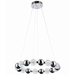 Светодиодная кольцевая люстра Crystal Globule Chrome Chandelier варинант исполнения - 2 | Loft Concept в Краснодаре