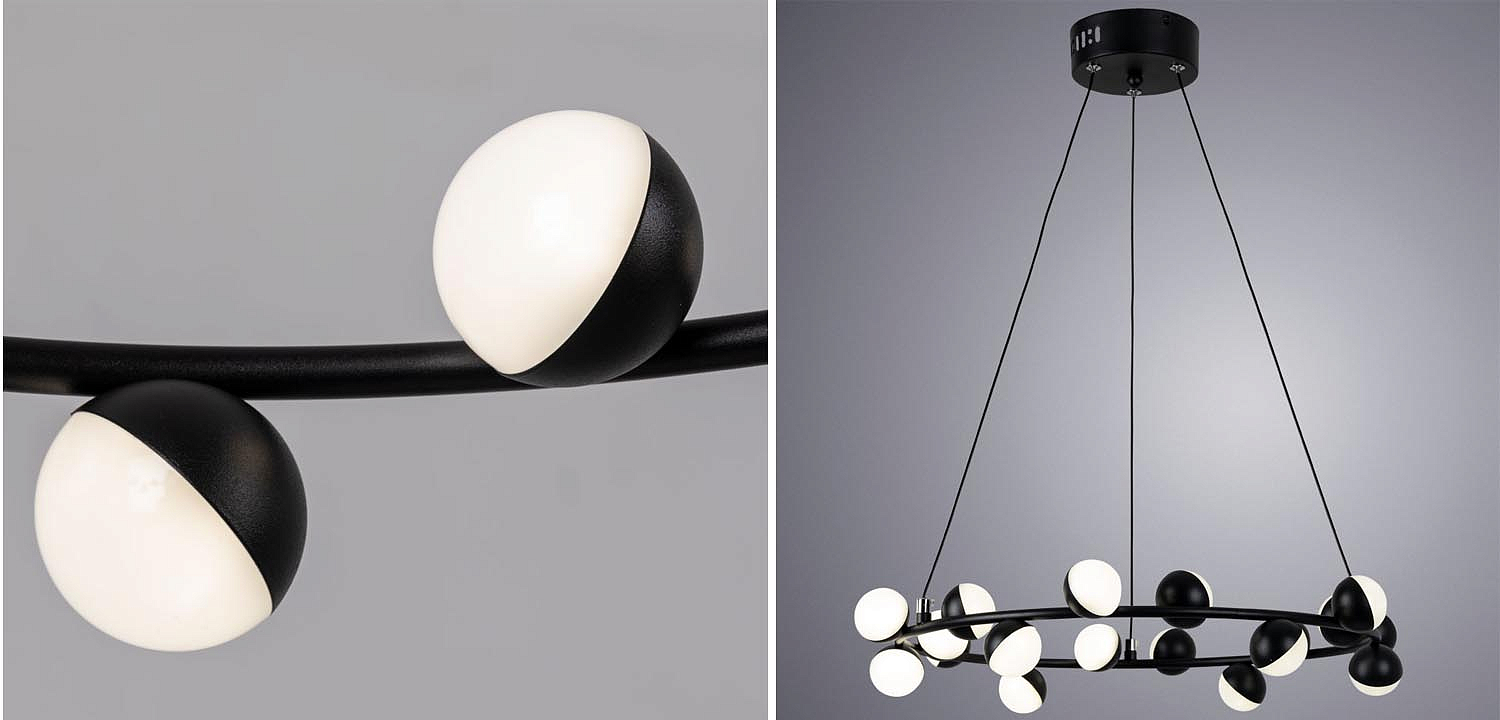 Люстра Vilelme Chandelier black 50 Люстра Vilelme Chandelier black 50 - Loft-Concept в Краснодаре