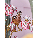 Ваза с птицами и цветами из фарфора с бронзовыми элементами Garden of Eden варинант исполнения - 7 | Loft Concept в Краснодаре