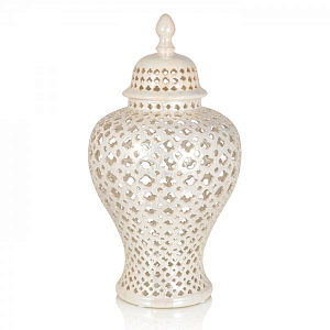 Ваза c крышкой Pearl Weave