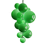 Люстра Grape Balls Зеленое стекло  варинант исполнения - 3 | Loft Concept в Краснодаре