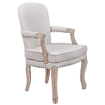 Кресло Aubrey Classical Armchair beige flax варинант исполнения - 1 | Loft Concept в Краснодаре