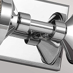 Бра для ванных комнат горизонтальное с 2-мя прозрачными рифлеными цилиндрическими плафонами Feiss варинант исполнения - 3 | Loft Concept в Краснодаре