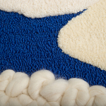 Ковер ручной работы Electric blue and popcorn варинант исполнения - 3 | Loft Concept в Краснодаре