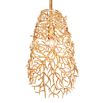 Подвесной светильник золотой в виде кораллов Coral Decor варинант исполнения - 2 | Loft Concept в Краснодаре