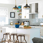 Подвесной светильник с круглым белым плафоном в индустриальном стиле Feiss варинант исполнения - 8 | Loft Concept в Краснодаре