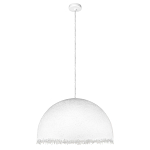 Подвесной светильник в форме купола белого цвета с ажурной бахромой Tactile Line варинант исполнения - 7 | Loft Concept в Краснодаре