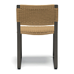 Дизайнерский стул с каркасом из металла с плетеными сиденьем и спинкой GREEN POINT Chair варинант исполнения - 4 | Loft Concept в Краснодаре