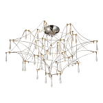 Потолочный светильник с тонким металлическим каркасом цвета хром Quasar варинант исполнения - 1 | Loft Concept в Краснодаре