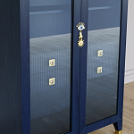 Дизайнерский шкаф витрина Elsa Dreams Blue с 4-мя ящиками варинант исполнения - 3 | Loft Concept в Краснодаре