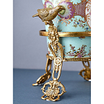 Ваза из голубого фарфора с рисунком птиц и цветов и декоративными элементами Blue Garden варинант исполнения - 10 | Loft Concept в Краснодаре