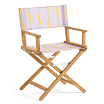 Кресло режиссерское из акации и ткани Geneva варинант исполнения - 5 | Loft Concept в Краснодаре