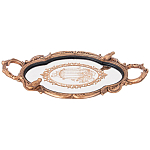 Поднос декоративный с фигурками птиц Mirror Surface Bronze варинант исполнения - 1 | Loft Concept в Краснодаре