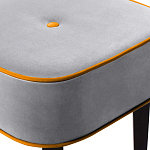 Квадратный мягкий пуф на черных ножках Winton Pouf Square варинант исполнения - 12 | Loft Concept в Краснодаре