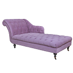 Кушетка фиолетовая с мягкой обивкой из велюра Michael Couch варинант исполнения - 1 | Loft Concept в Краснодаре