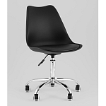 Офисный стул на металлическом основании EGGERY Black пластик варинант исполнения - 1 | Loft Concept в Краснодаре