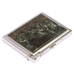 Портсигар с газовой зажигалкой из натурального камня Серафинит Stone Cigarettes Cases варинант исполнения - 4 | Loft Concept в Краснодаре