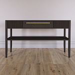 Дизайнерская Консоль с полкой и ящиком Primo Темный орех варинант исполнения - 1 | Loft Concept в Краснодаре