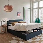 Двуспальная кровать с подъемным механизмом Mathise Bed Deep Blue варинант исполнения - 8 | Loft Concept в Краснодаре